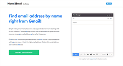 Desktop Screenshot of name2email.com