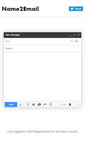 Mobile Screenshot of name2email.com