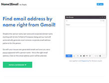 Tablet Screenshot of name2email.com